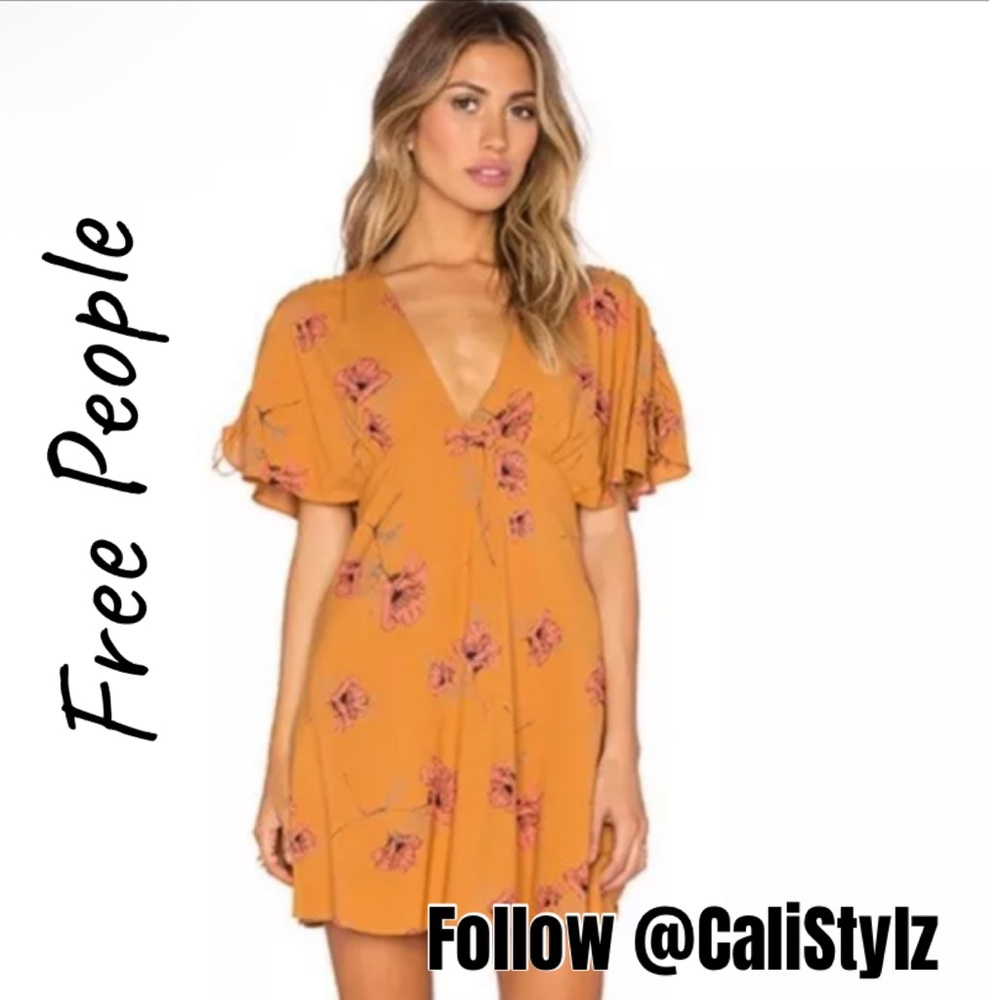🌸 Free People Floral Mini Dress